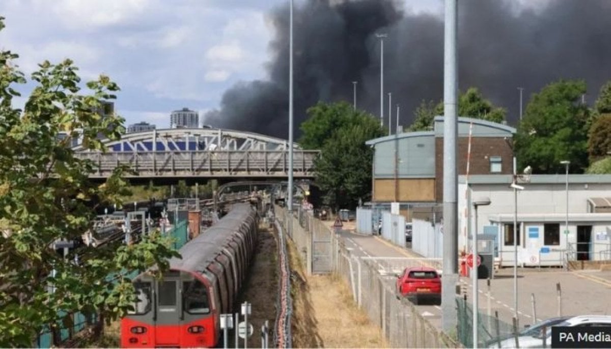 Neasden fire near Wembley stadium: 125 firefighters battle massive blaze as London underground suspended