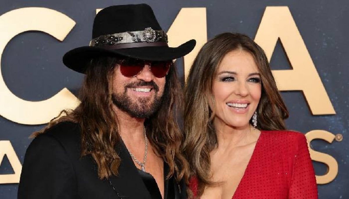Elizabeth Hurley explains what makes her blended family with Billy Ray Cyrus work