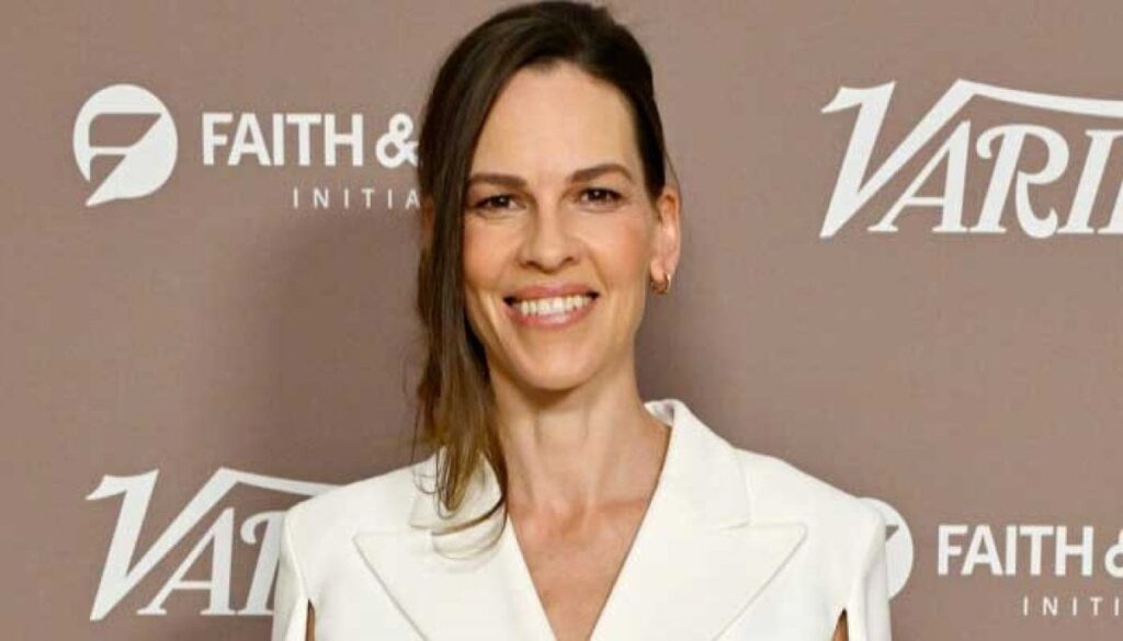 Pregnant Hilary Swank hits back at critics calling her 'too old' to have babies